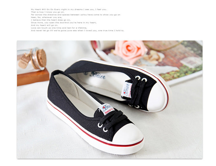xiangtuibao Women Shoes Fashion Comfortable Sports Sneakers Female Flats Trend Breathable Casual Canvas Shallow Shoes Women's Sneakers