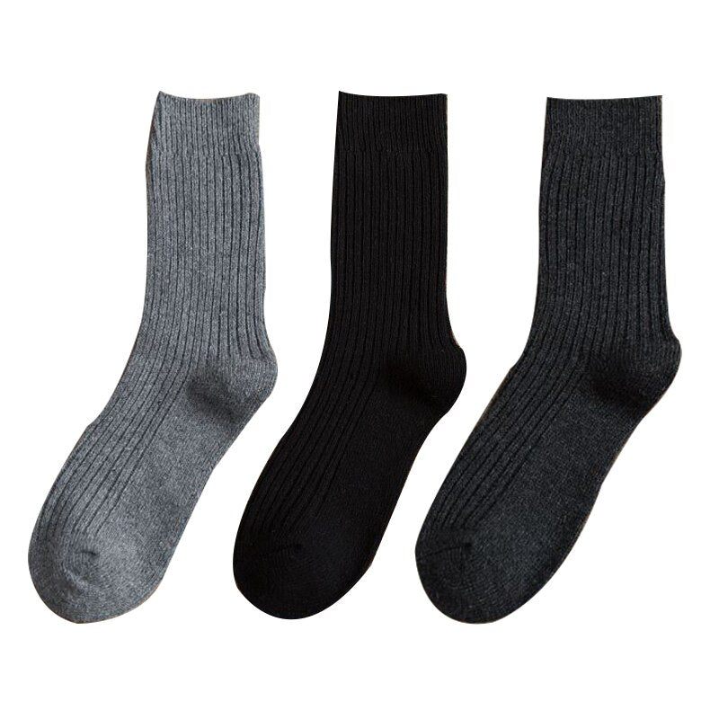 xiangtuibao Wool Socks Women Winter Warm 7 Pairs Pack 2022 New High Quality Harajuku Solid Gifts Socks Stripe Casual Calcetines korea Sox H