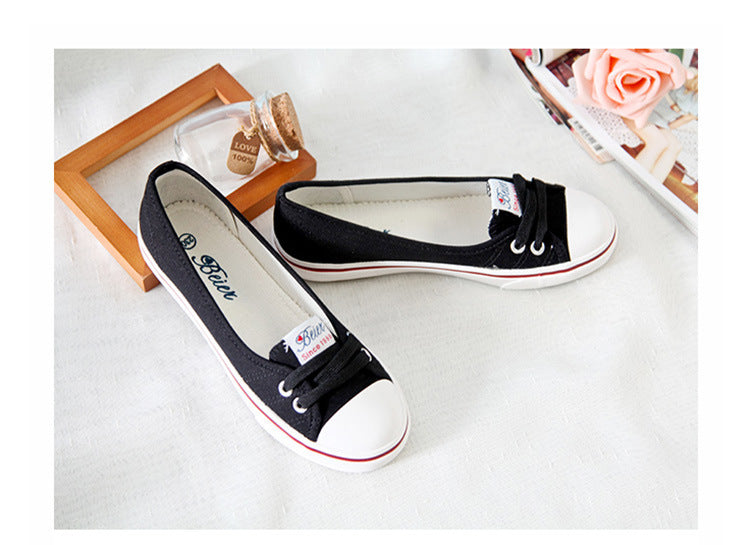 xiangtuibao Women Shoes Fashion Comfortable Sports Sneakers Female Flats Trend Breathable Casual Canvas Shallow Shoes Women's Sneakers