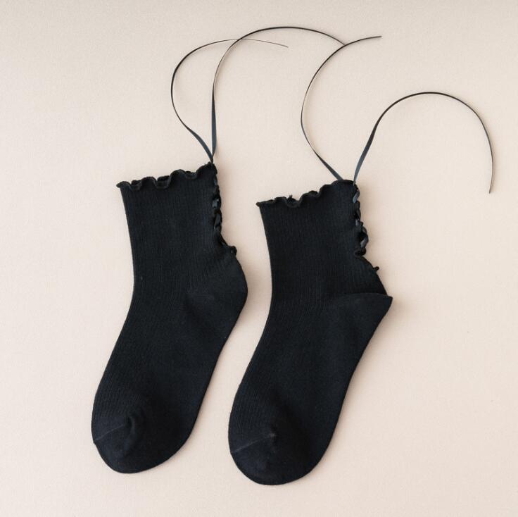 xiangtuibao Sweet Lolita Women Socks Bandage Socks Woman Girls Japan Long Socks Ankle Dress Streetwear Calcetines Media