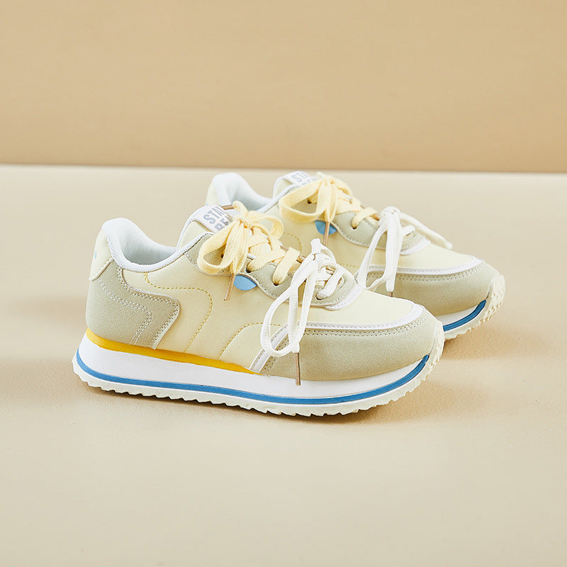 2025 ins Korean version of Forrest Gump shoes women's tide spring new height increase student running sports casual shoes street shot K1102