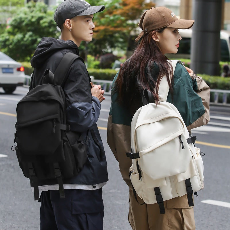 2025 backpack New high school college student schoolbag Men's and women's large-capacity computer bag Anti-splashing nylon backpack
