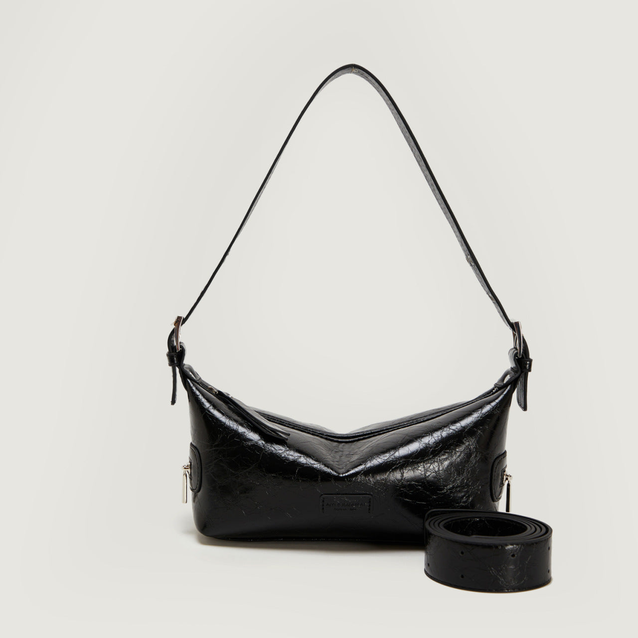 2025 Bag Autumn Women's popular New Burst Underarm Bag Fashion Versatile Premium Sense Crescent Bag Trend Women's Satchel