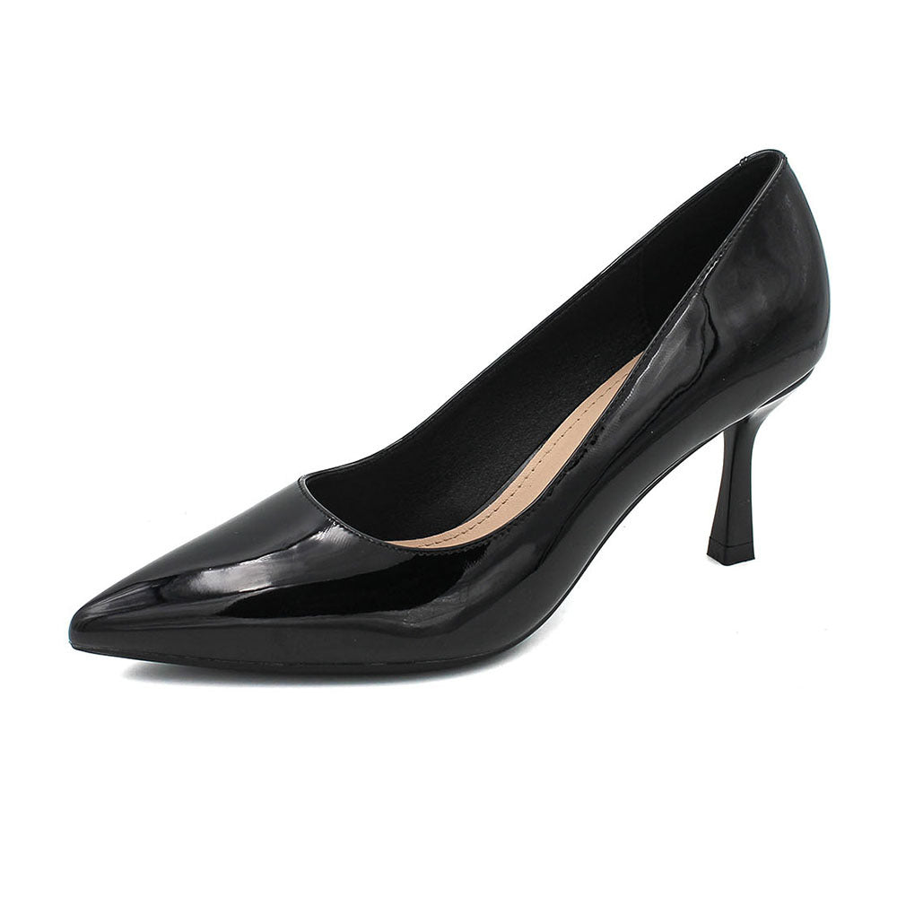2025 775-15B simple solid color pointed stiletto high heels spring 2025 new fairy style high heels single shoes women