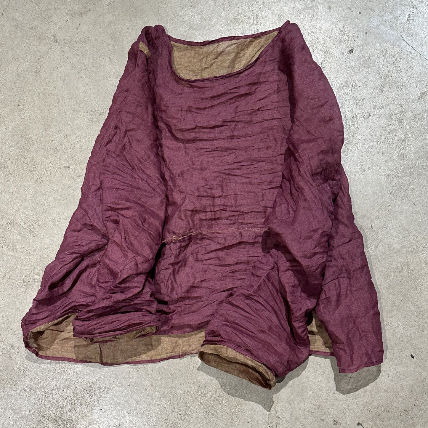 2025 24/1 SN08 literary and retro ramie spliced pullover