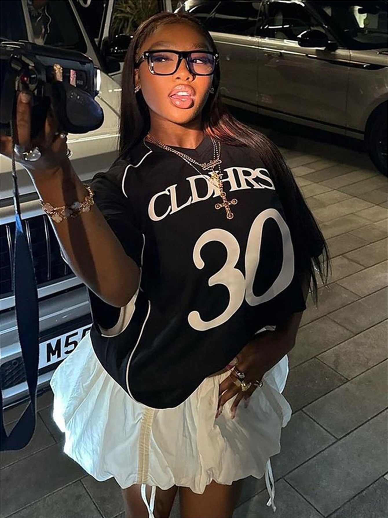 popular summer new New n fashion retro street letter printing casual loose T-shirt short-sleeved top
