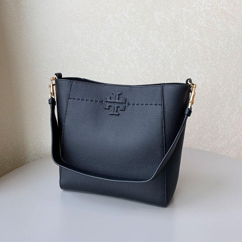 XIANGTUIBAO TB Women's Bag New 74956mcgraw Deformation Crossbody Single Shoulder Bucket Bag Female Cowhide Handbag Commuter