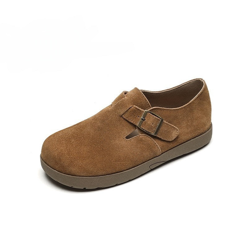 2025 All-inclusive Birkenstocks women's autumn thick-soled one-pedal Birkenstocks soft-soled Doudou shoes women's shoes