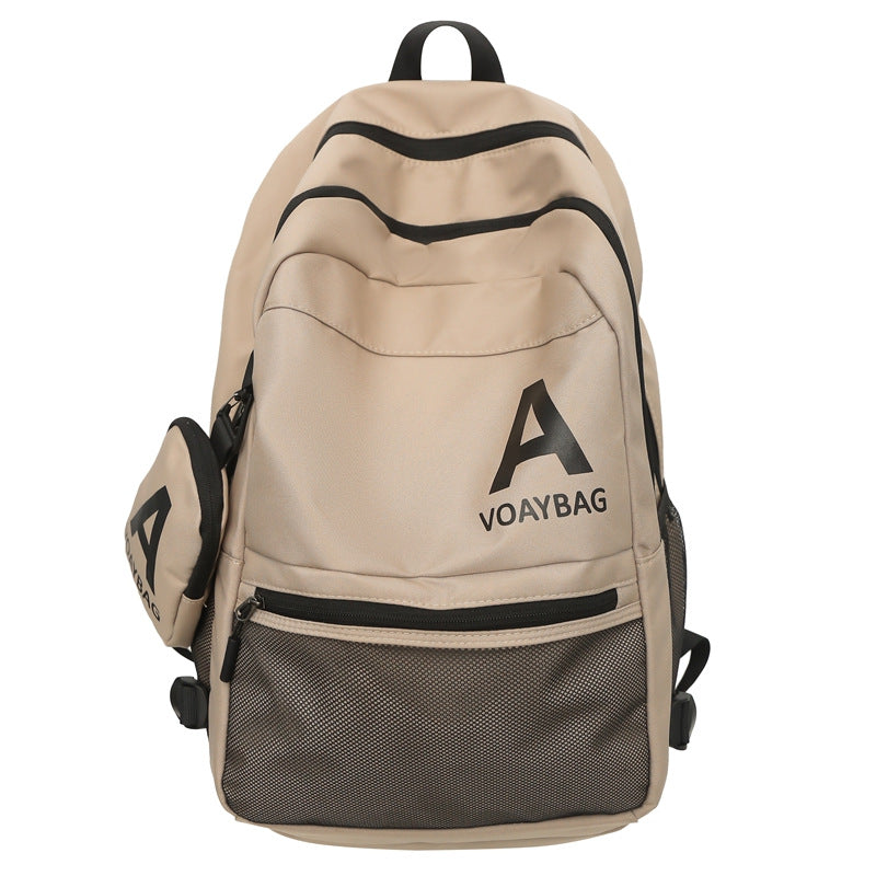 2025 Backpack New Trend Simple Large Capacity Student Backpack Outdoor Travel Sports Backpack Men and Women