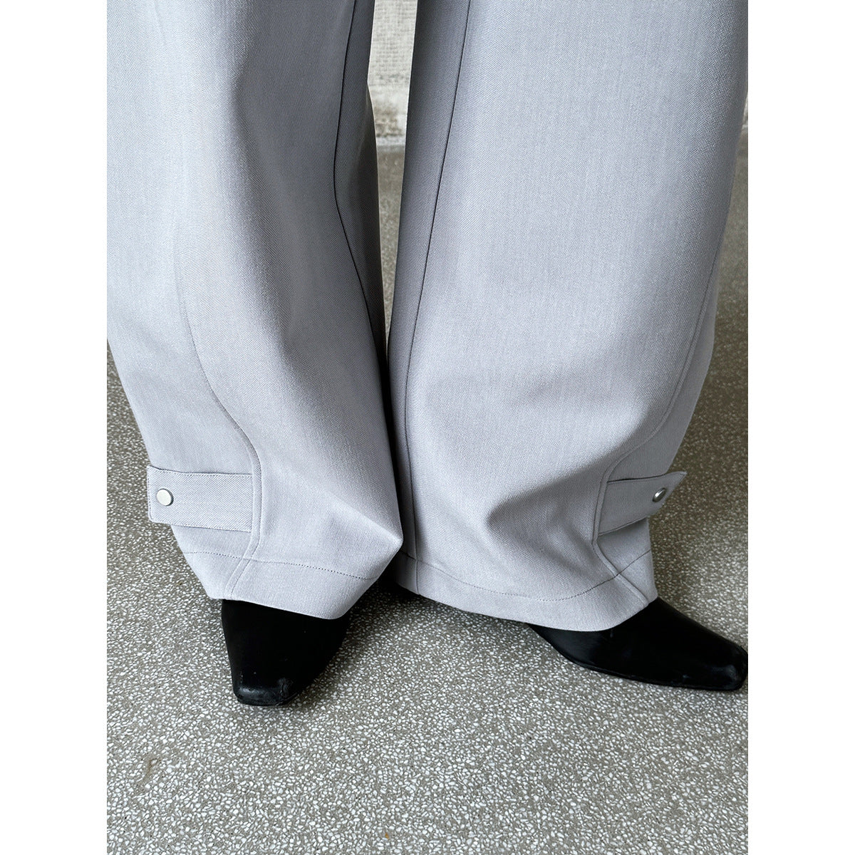 Luxi Japanese niche design loose and thin sickle pants women's spring new high-waisted casual trousers 1850