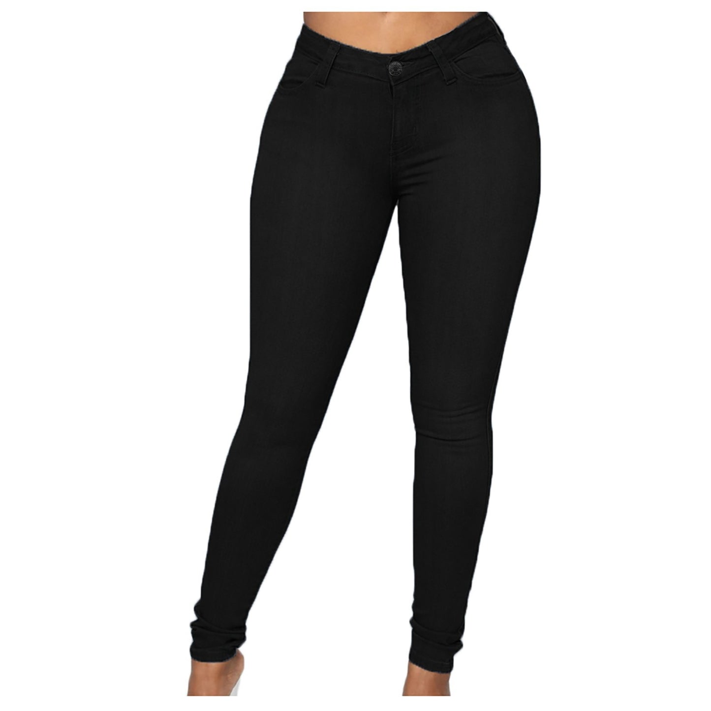 2025 2025 Popular trade New supply Slim fashion denim trousers women