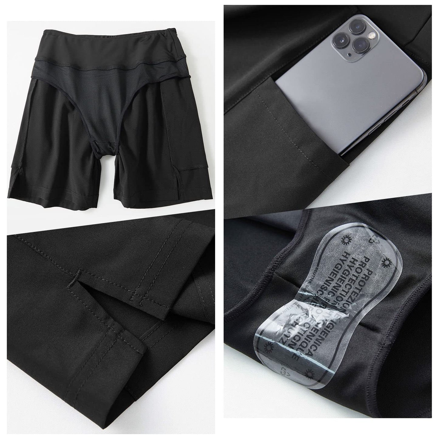 XIANGTUIBAO Cross-Border European and American Boxer Women's Pocket Running Exercise Shorts Stylish Beach Loose Elastic Casual Quick-Dry Pants Women