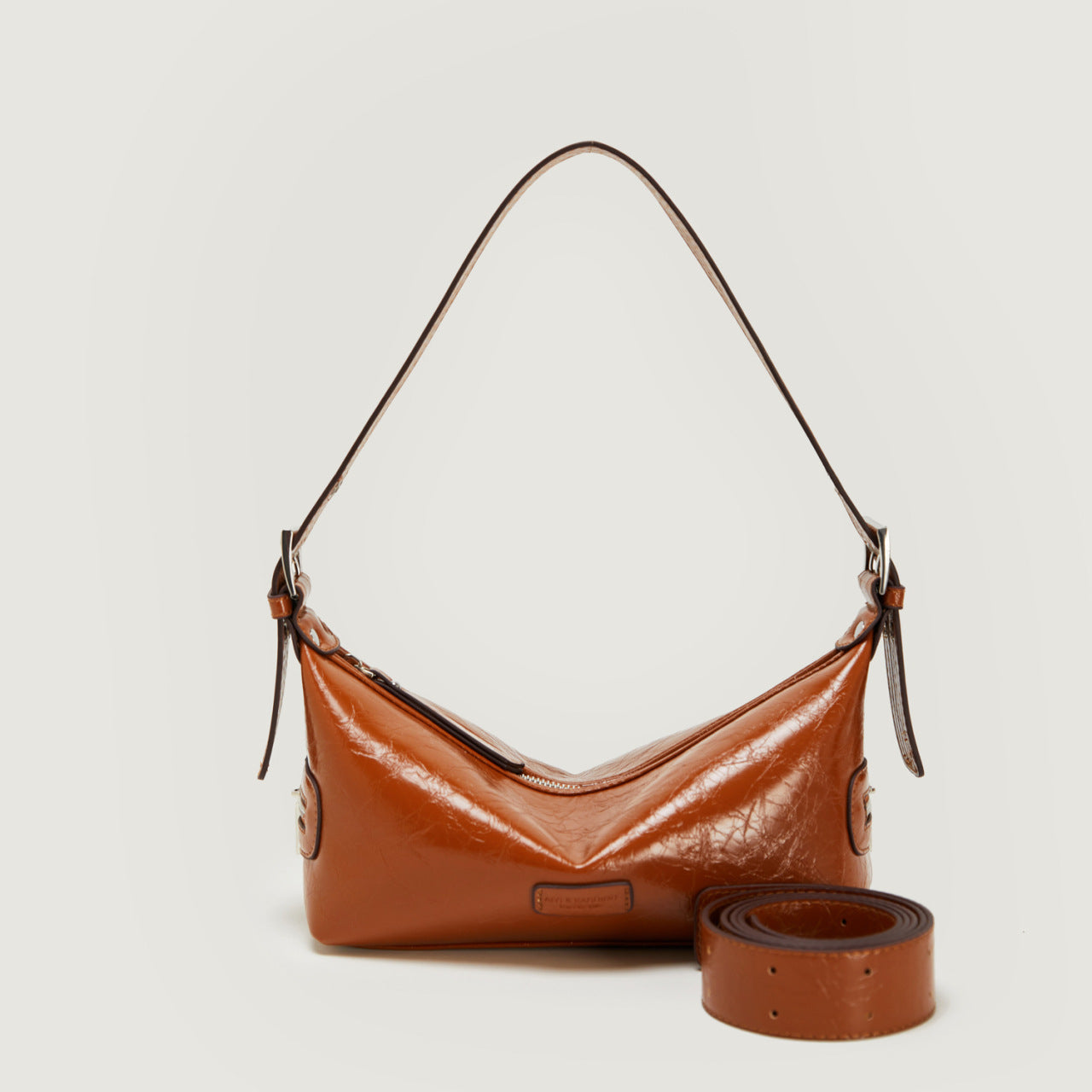 2025 Bag Autumn Women's popular New Burst Underarm Bag Fashion Versatile Premium Sense Crescent Bag Trend Women's Satchel