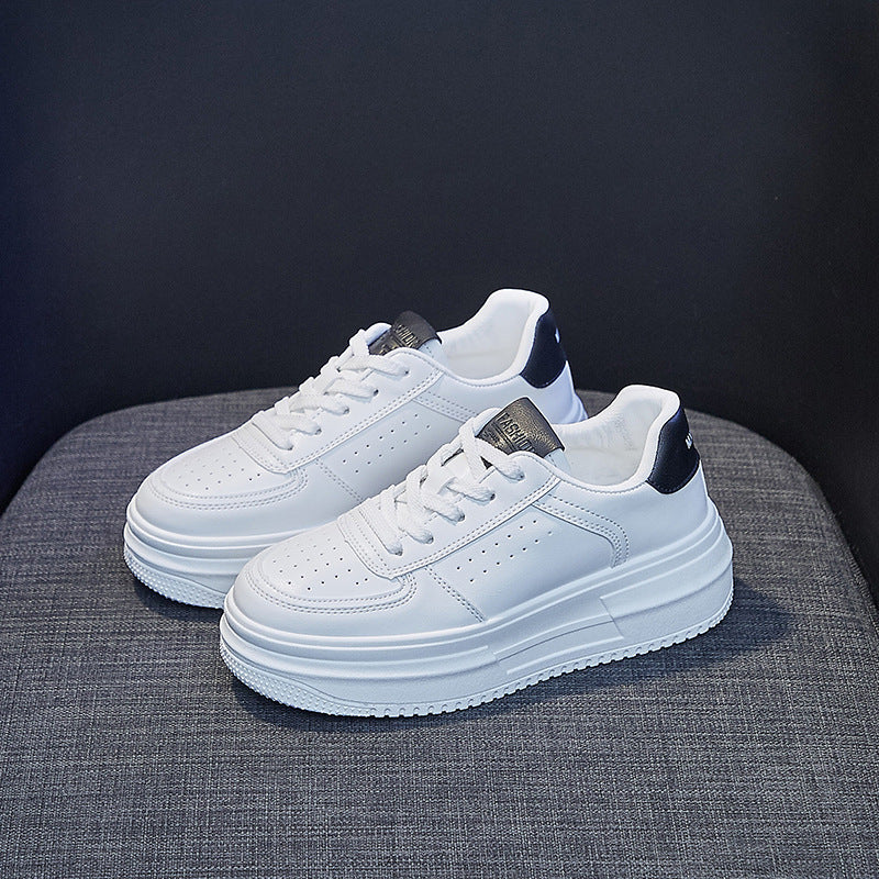 2025 Little white shoes women's spring new versatile student board shoes women's ins Korean version platform casual shoes women's MX8802