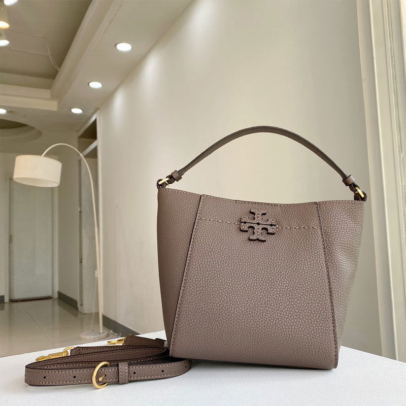 XIANGTUIBAO TB Women's Bag New 74956mcgraw Deformation Crossbody Single Shoulder Bucket Bag Female Cowhide Handbag Commuter