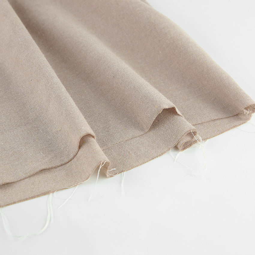 2025 Cross-border summer new sexy babes suspender dress salt-tie pullover loose cotton and linen A-shaped skirt