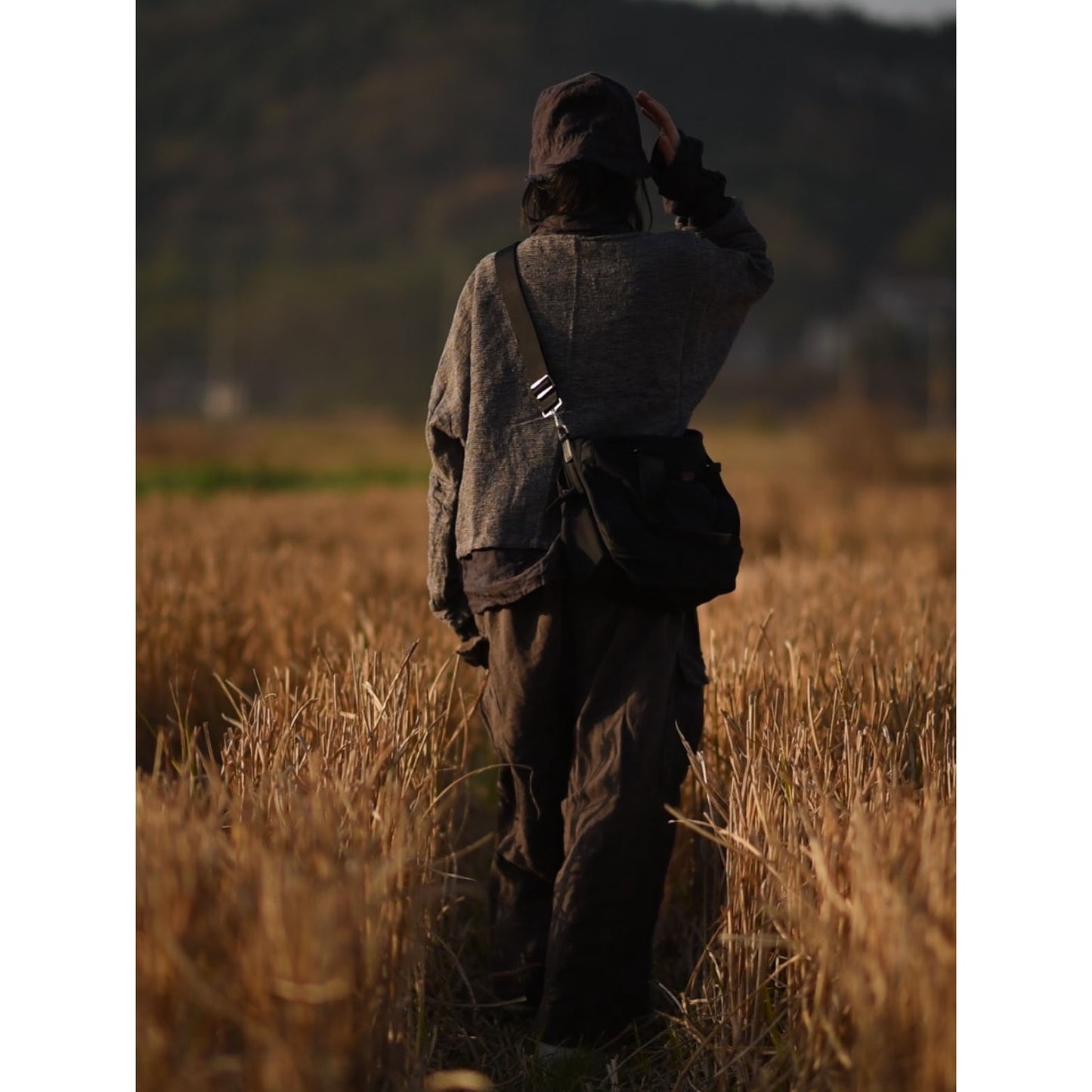 2025 Su Nian Weiyang 23/11 See you again, loose thickened ramie turtleneck cardigan button shirt in autumn and winter