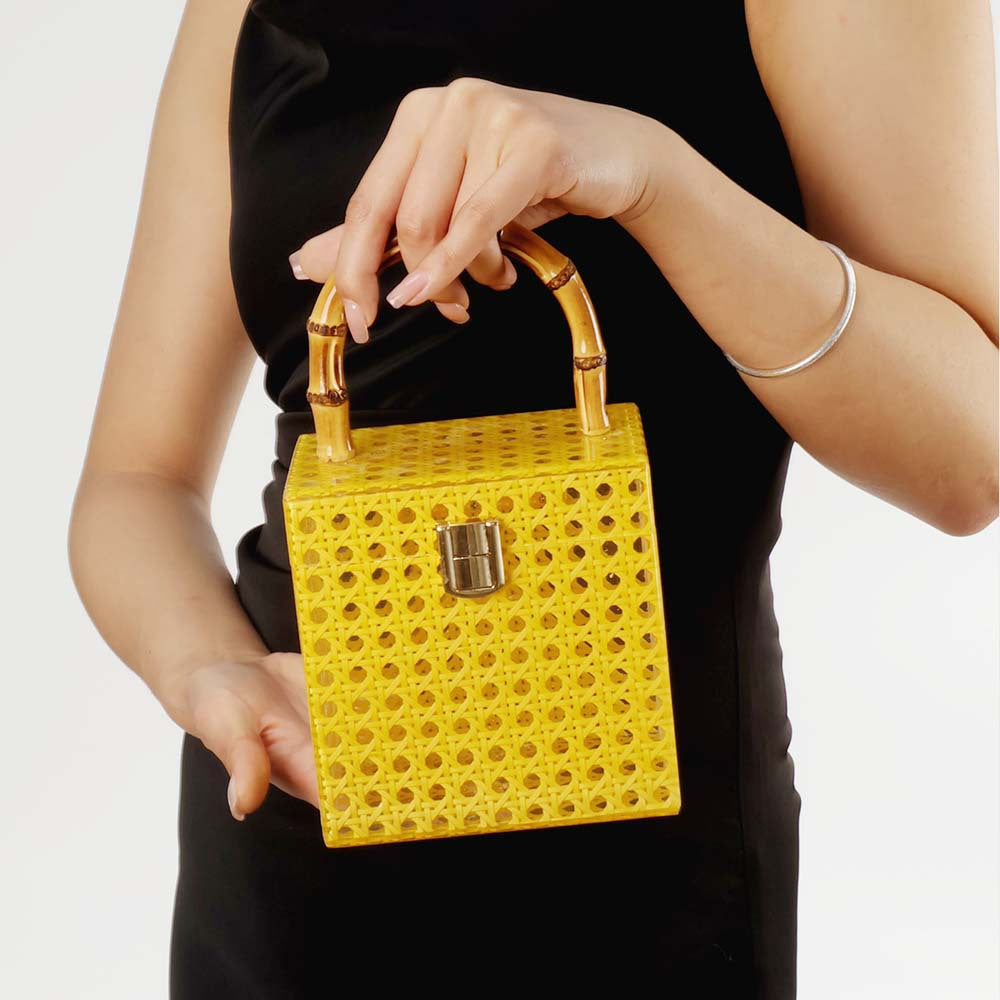 hot-selling new rattan handbag acrylic dinner bag single shoulder oblique span wedding fashion women's bag