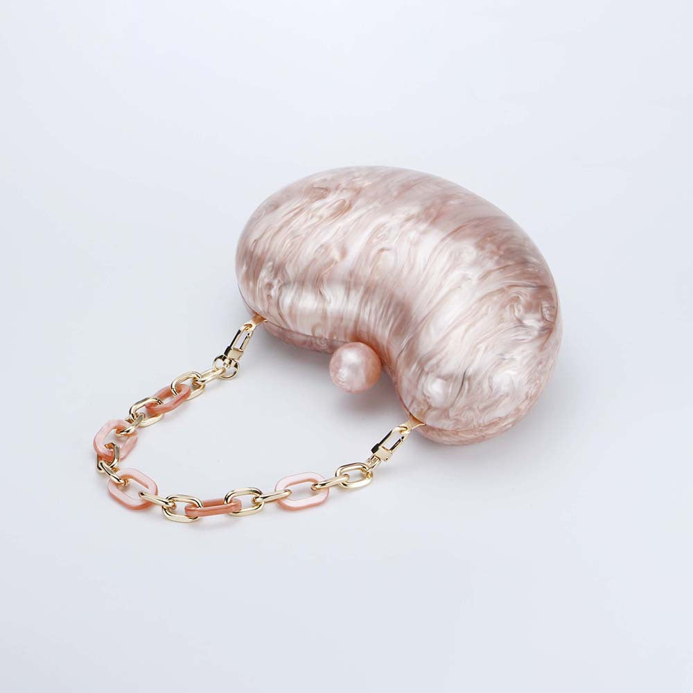 Popular trade women's 2025 new oblique span bag Doudou bag acrylic bag fashion wedding dinner clutch bag