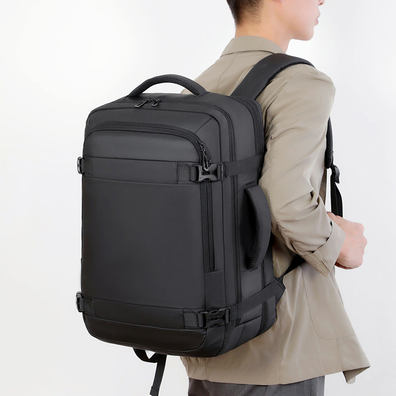 2025 Men's backpack anti-splashing business travel backpack large capacity high sense multi-function expandable computer backpack