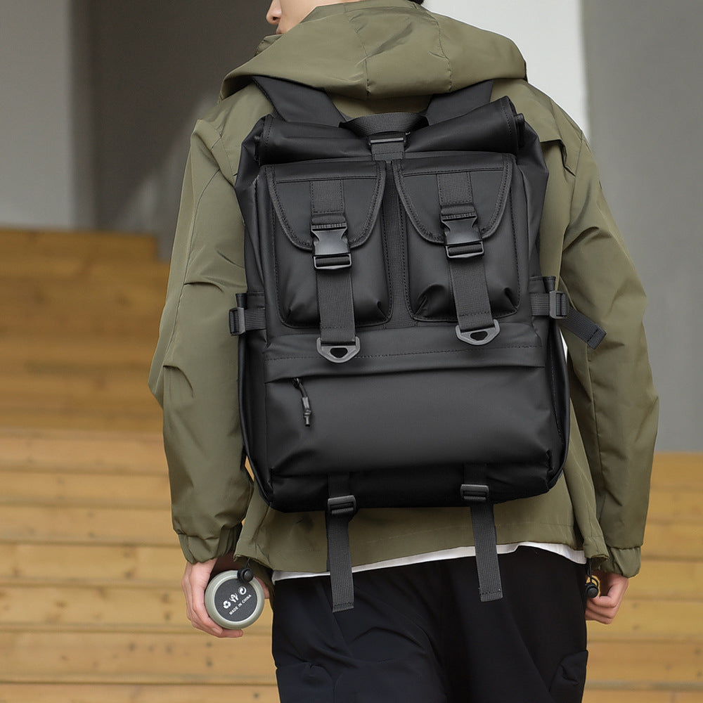 2025 New outdoor travel hiking backpack business commuter backpack expansion large capacity trend leisure backpack men and women
