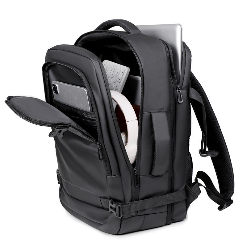 2025 Men's backpack anti-splashing business travel backpack large capacity high sense multi-function expandable computer backpack