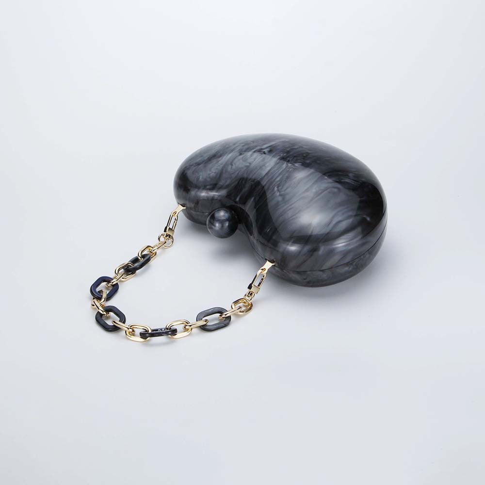 Popular trade women's 2025 new oblique span bag Doudou bag acrylic bag fashion wedding dinner clutch bag