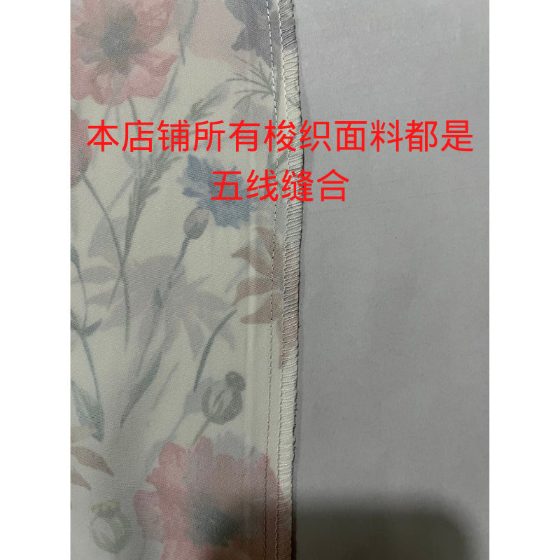 亚马逊独立站wish春夏季女装新款休闲印花圆领短袖连衣裙