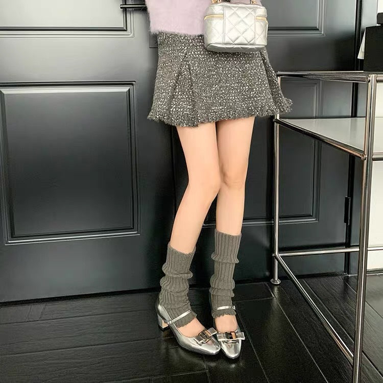 XIANGTUIBAO Silver Mary Jane Shoes Women's Low-Cut Chunky Heel High Heels Fairy Style Spring Bow Fashionable All-Matching Shoes