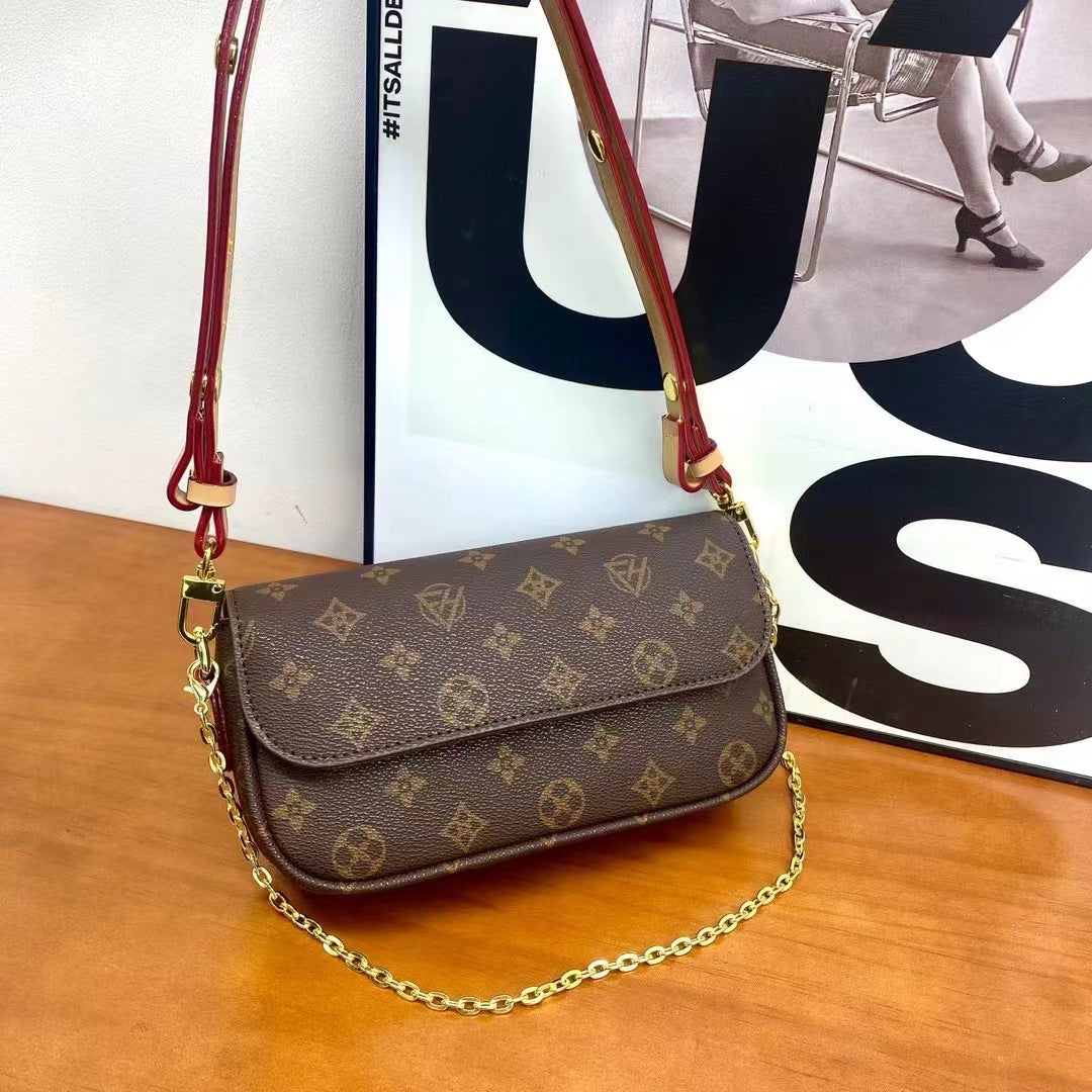 XIANGTUIBAO Louis Fanghua Women's Bag New Korean Style Fashion Versatile Online Red Ocean Style Mahjong Bag Portable Chain Messenger Bag