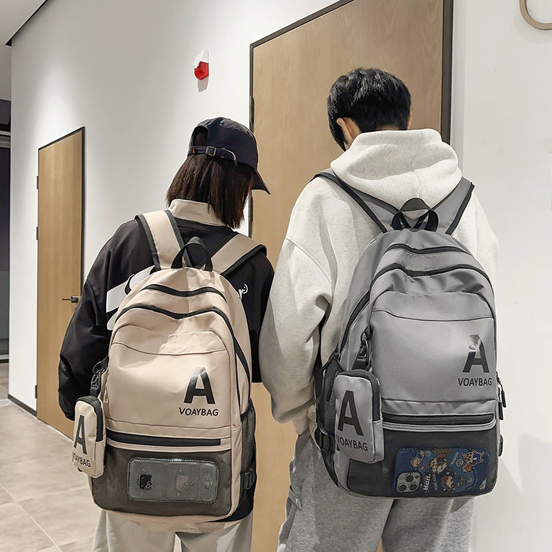 2025 Backpack New Trend Simple Large Capacity Student Backpack Outdoor Travel Sports Backpack Men and Women