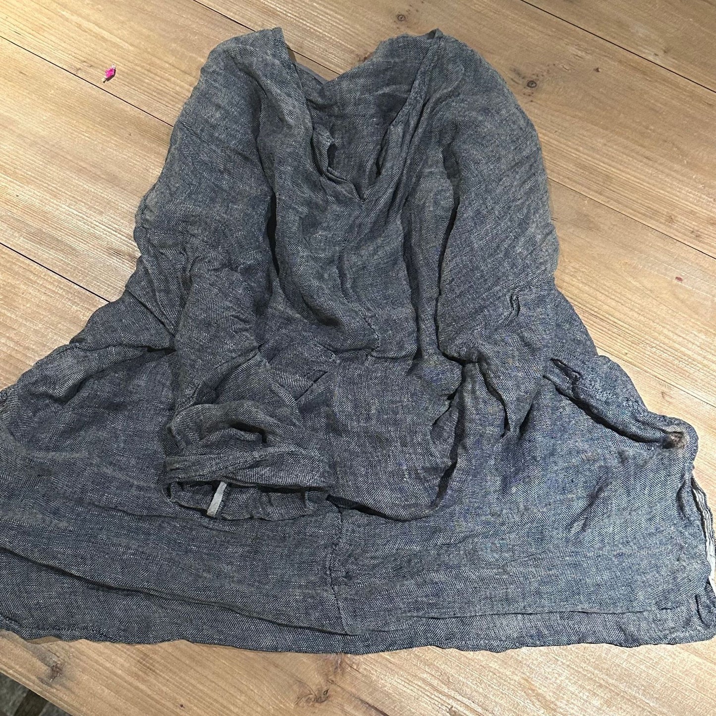 2025 24/6 SN69 literary and casual linen solid color thin long-sleeved jumper