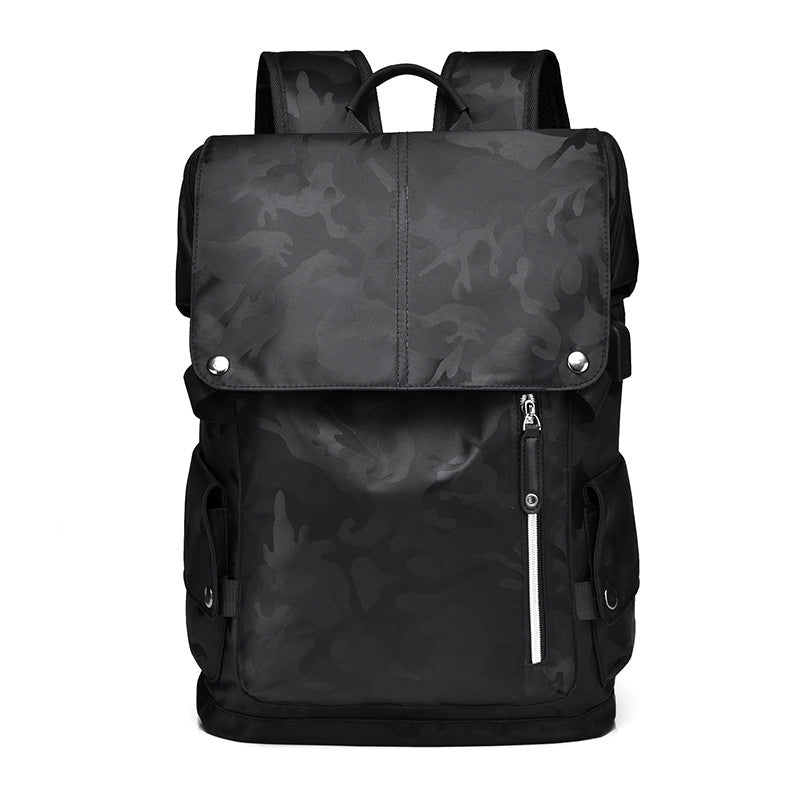2025 Men's backpack Fashion trend Personalized computer backpack Large capacity USB port Korean version Student backpack