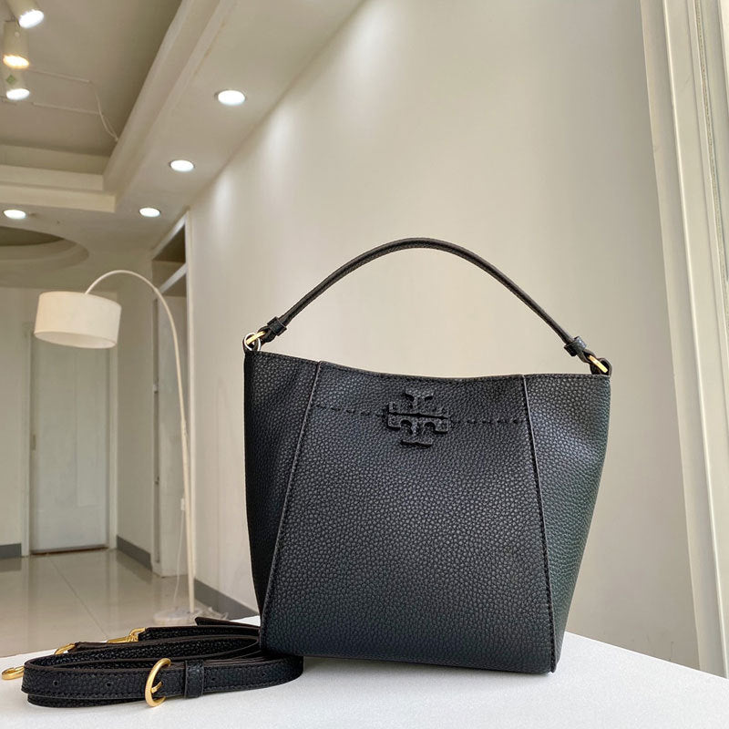 XIANGTUIBAO TB Women's Bag New 74956mcgraw Deformation Crossbody Single Shoulder Bucket Bag Female Cowhide Handbag Commuter