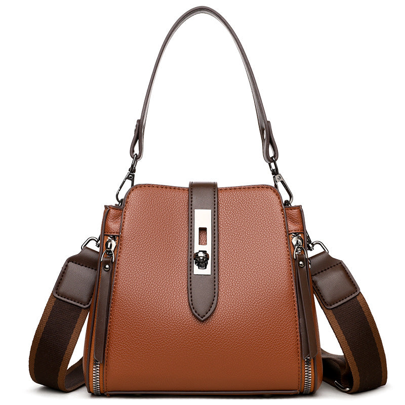 2025 popular autumn new fashionable and simple women's bags to work commuter business bags versatile large-capacity messenger bags
