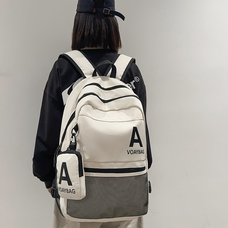 2025 Backpack New Trend Simple Large Capacity Student Backpack Outdoor Travel Sports Backpack Men and Women