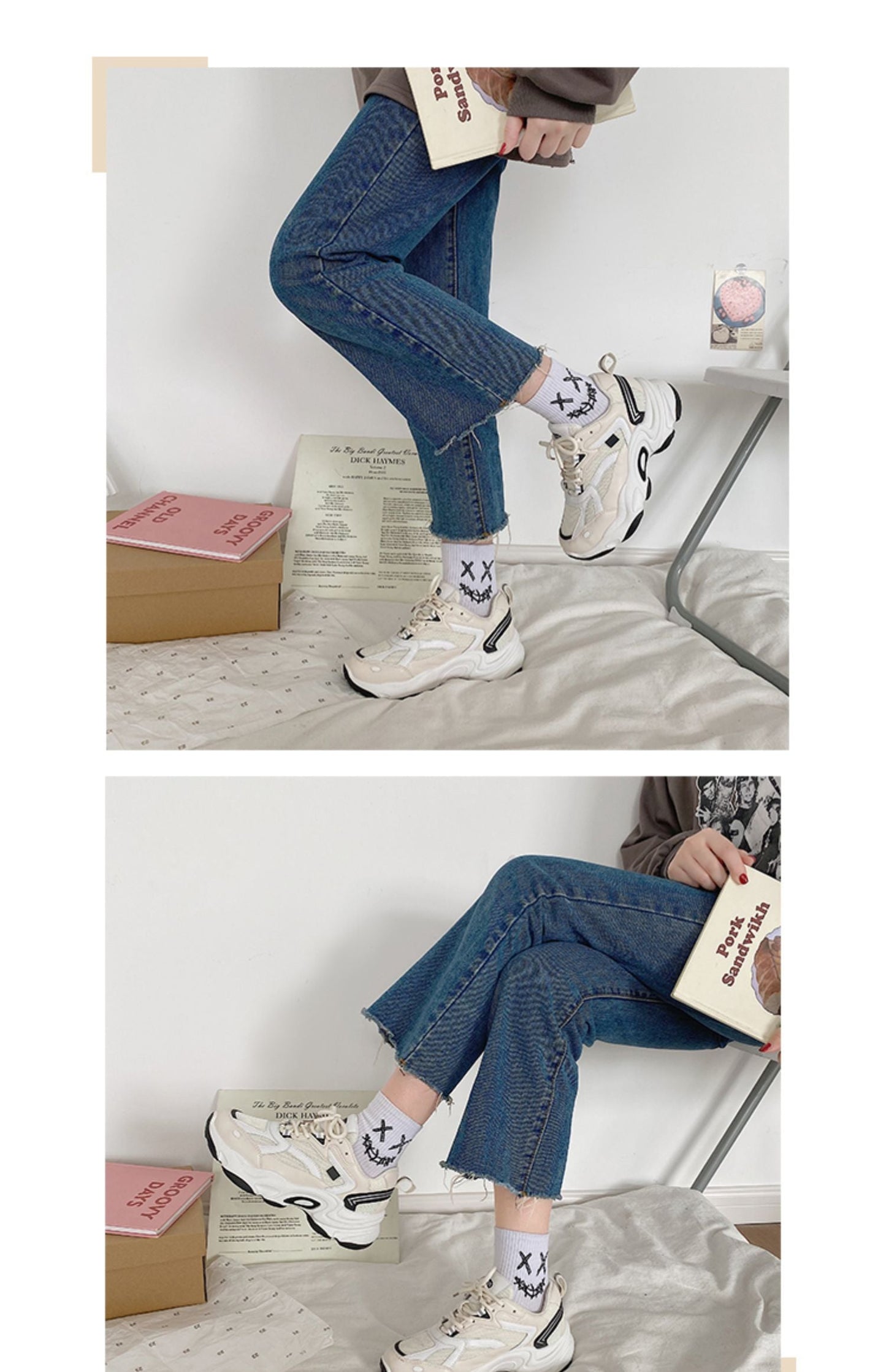 xiangtuibao Women Sneakers New Spring Autumn Casual Dad Shoes Trainers Basket Femme Sports Vulcanized Platform Sneakers Women Shoes