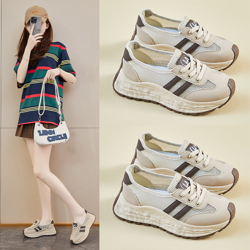 2025 ins Korean version of Forrest Gump shoes women's tide summer height increase new student sports and leisure mesh breathable ZY2507
