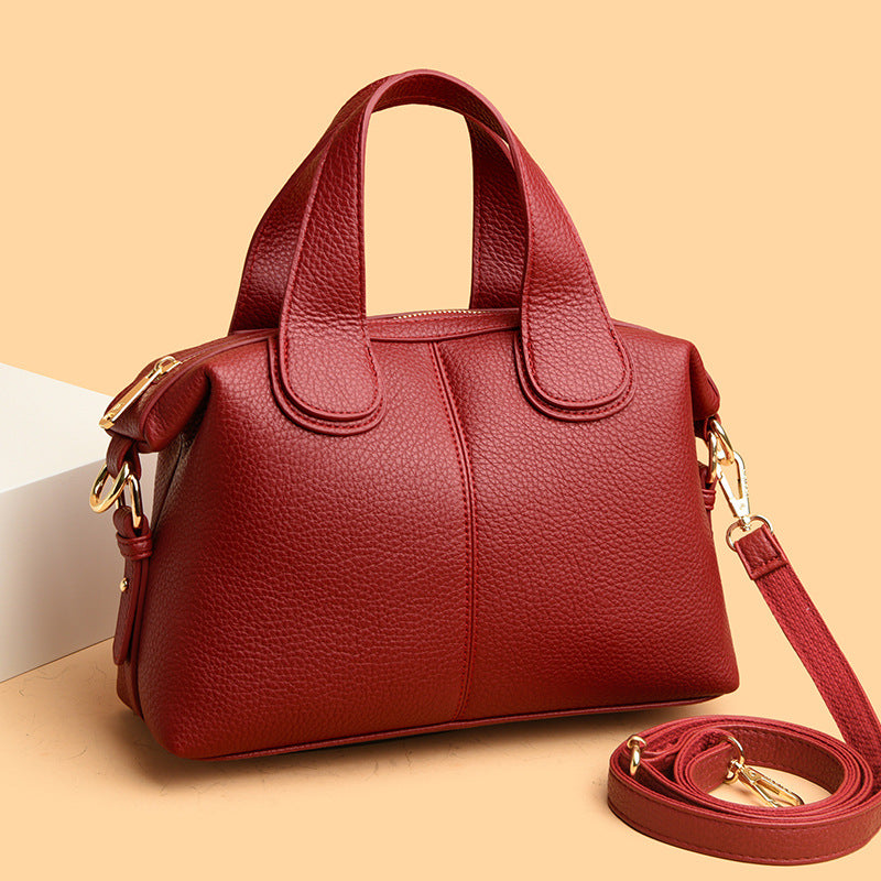2025 Handbag, new fashionable and high-end bag, women's simple work commuter women's bag, large-capacity shoulder bag can be messaged