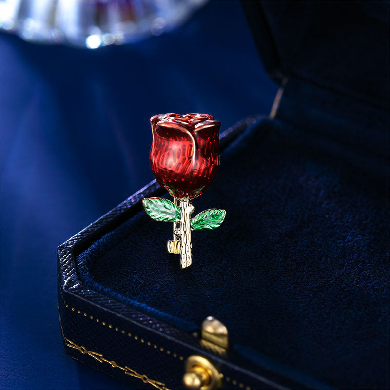 2025 popular New Elegant Rose Brooch High-end Retro Pin Temperament Suit Multifunctional Fixed Accessories Corsage