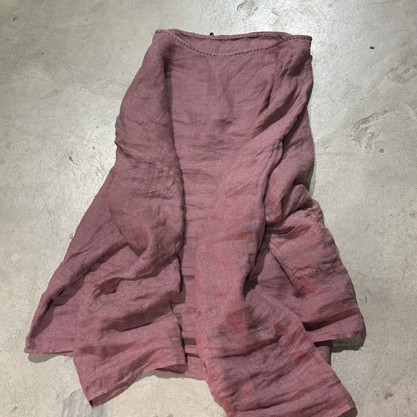 2025 Su Nian Weiyang SN24 literary and retro solid color versatile loose casual yarn-dyed linen jumper