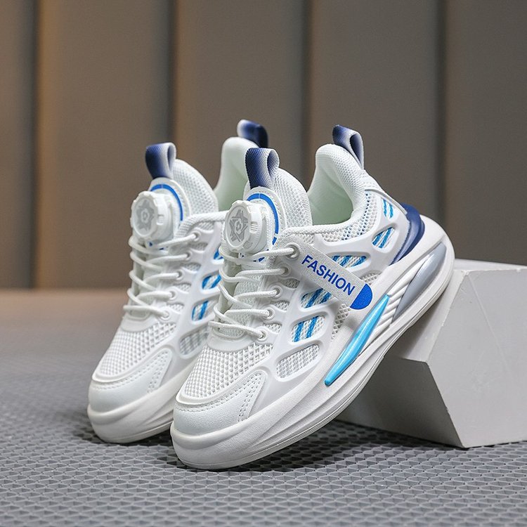 xiangtuibao Korean Style Children's White Shoes Summer New Medium and Large Children's Sneakers Mesh Breathable Boys and Girls Shoes Tide