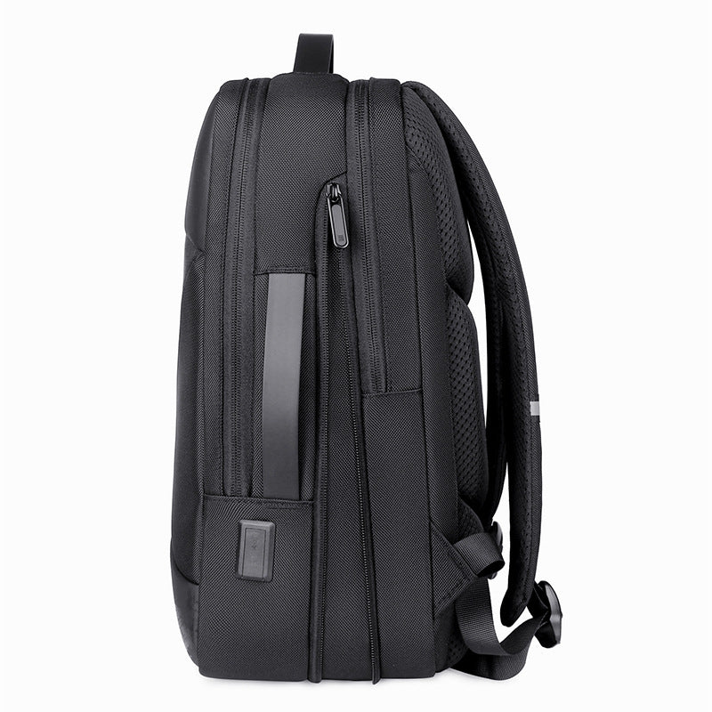 2025 New backpack Men's high-end commuter business backpack Multifunctional expansion 15.6-inch computer backpack
