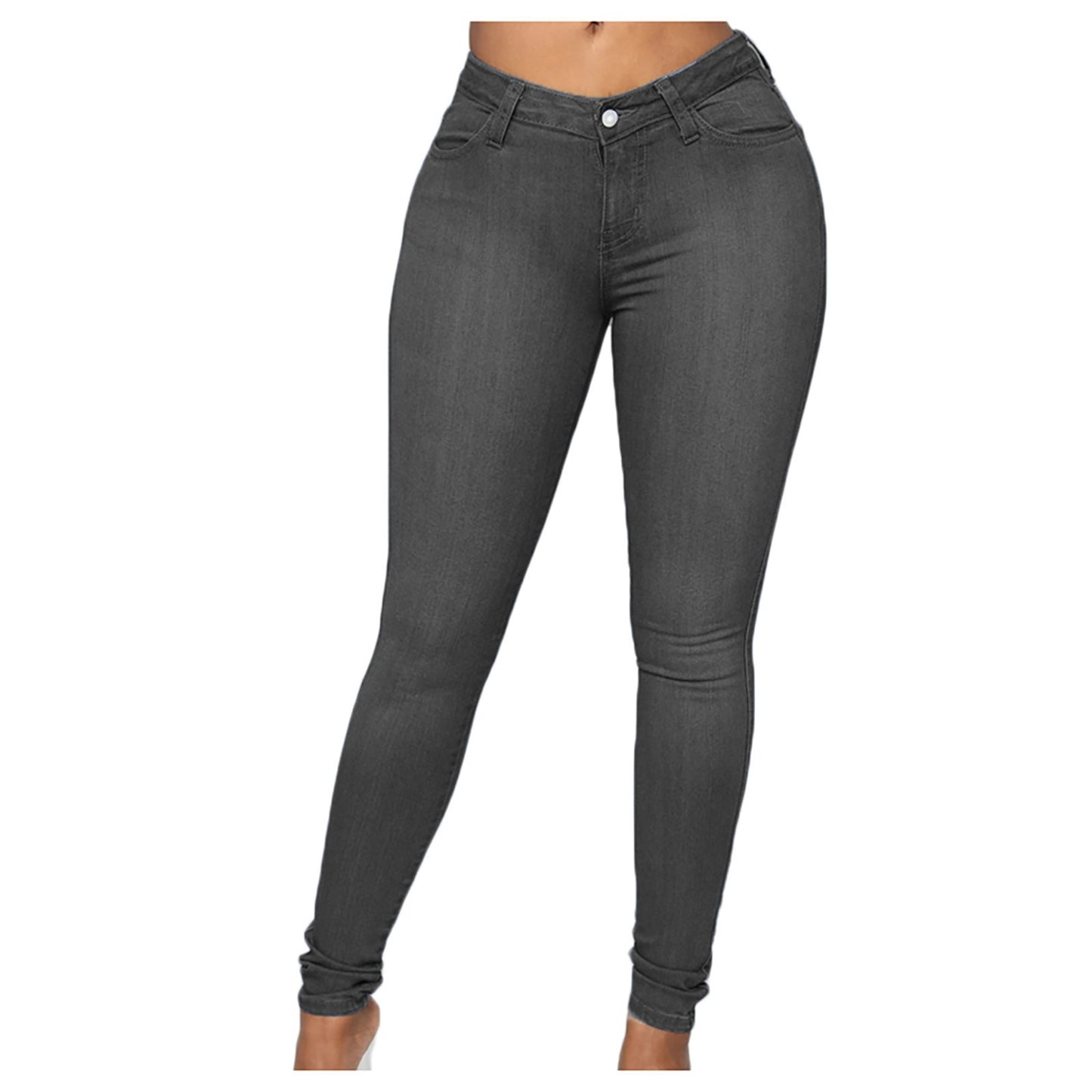 2025 2025 Popular trade New supply Slim fashion denim trousers women