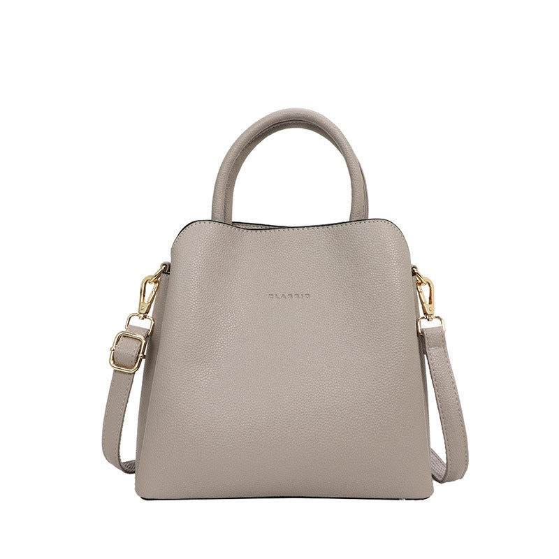 2025 Handbag spring fashionable simple bag multi-compartment large-capacity women's tote bag Korean version of the new commuter satchel