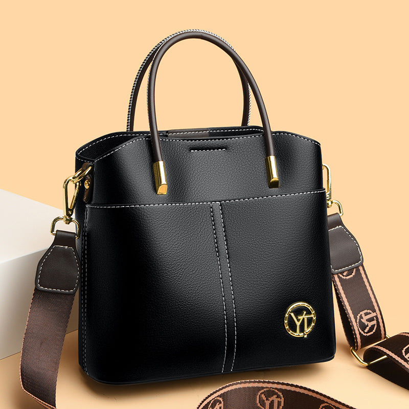2025 Bag Autumn Women's popular New Large Capacity Bucket Bag Fashion Temperament Mom Bag Premium Commuter Shoulder Bag