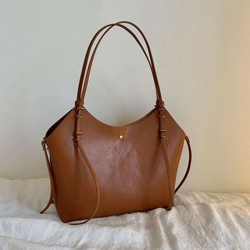 2025 Bag Women's popular Autumn Premium Large Capacity Tote Bag Fashion Minimalist Style Women's Bag Commuter Shoulder Bag