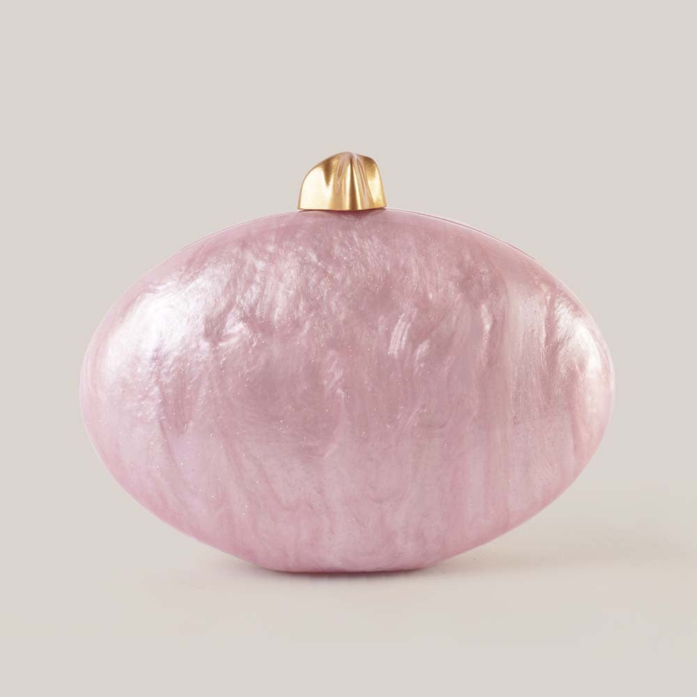 hot-selling new beige semi-round acrylic dinner bag, hand grab bag, one shoulder oblique span wedding fashion women's bag