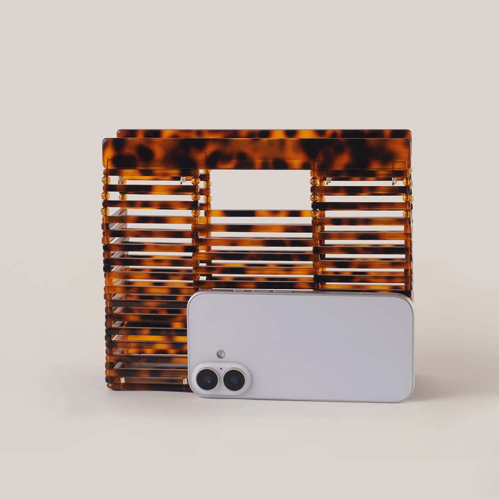 New 2025 trendy brand basket bag acrylic hand bag holiday beach hollow bag acrylic dinner bag