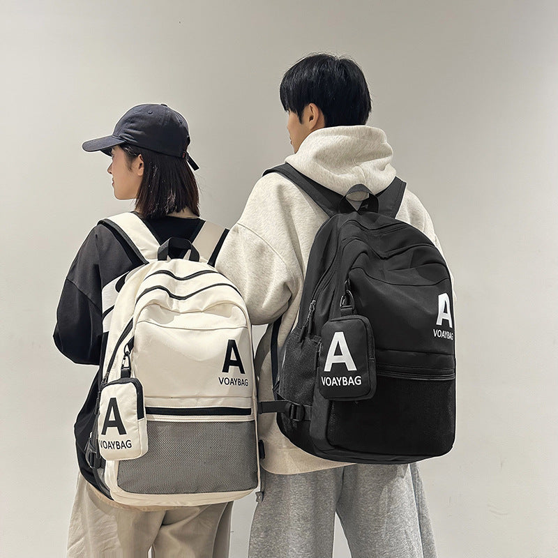 2025 Backpack New Trend Simple Large Capacity Student Backpack Outdoor Travel Sports Backpack Men and Women